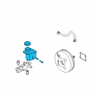 OEM 2009 Kia Rio Brake Master Cylinder Reservoir Diagram - 585111G110DS