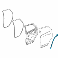 OEM GMC Terrain Lower Weatherstrip Diagram - 84769032