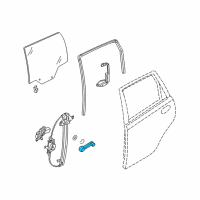 OEM 2009 Pontiac G3 Regulator Handle Diagram - 96463667