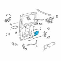 OEM 2005 Chevrolet Venture Door Lock Actuator Diagram - 10355479