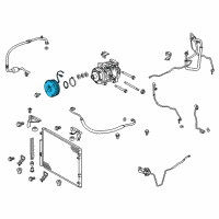 OEM 2009 Lexus LX570 Clutch Assembly, Magnet Diagram - 88410-6A090