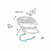 OEM 2011 Chrysler 200 WEATHERSTRIP-DECKLID Diagram - 5008826AJ