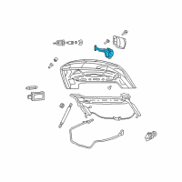 OEM 2014 Dodge Avenger Latch-DECKLID Diagram - 4589244AH