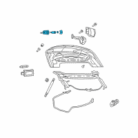 OEM 2014 Dodge Avenger Cylinder Lock-Deck Lid Lock Diagram - 68004994AA