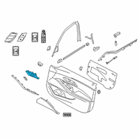 OEM 2020 BMW M340i xDrive DOOR HANDLE, INSIDE LEFT Diagram - 51-41-7-945-703