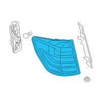 OEM 2015 BMW X3 Rear Light In The Side Panel, Right Diagram - 63-21-7-220-242