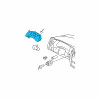 OEM 2002 Chevrolet Monte Carlo Instrument Cluster Assembly Diagram - 10306211