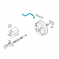 OEM Kia Sportage Hose Assembly-Brake Booster Diagram - 591302S100