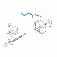 OEM 2013 Kia Sportage Hose Assembly-Brake Booster Diagram - 591302S100