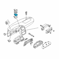 OEM Nissan Quest Switch Assy-Rear Defogger Diagram - 25350-7B001