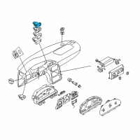 OEM 1999 Nissan Quest Switch Assy-Hazard Diagram - 25290-7B001