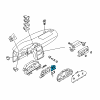 OEM Nissan Quest Meter Assy-Fuel Diagram - 24827-7B020