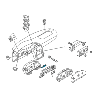 OEM 2000 Nissan Quest Odometer Assy Diagram - 24876-1B000