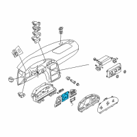 OEM 2000 Nissan Quest Speedometer Assembly Diagram - 24820-7B000