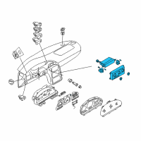 OEM 2000 Nissan Quest Control Assembly Diagram - 27510-7B020