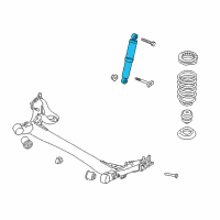 OEM Hyundai Elantra GT Rear Shock Absorber Assembly Diagram - 55300-A5700