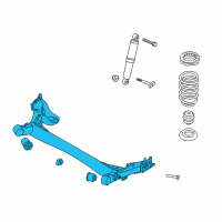 OEM 2016 Hyundai Elantra GT Torsion Axle Complete Diagram - 55100-A5600