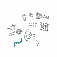 OEM Jeep Wrangler ABS Wheel Speed Sensor Diagram - 68394210AB