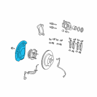 OEM Jeep Gladiator Shield-Splash Diagram - 68273111AA