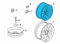 OEM 2022 Honda Ridgeline W-DISK (18X8J) Diagram - 42700-T6Z-A81