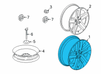OEM 2022 Honda Ridgeline W-DISK (18X8J) Diagram - 42700-T6Z-A91