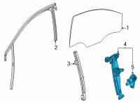 OEM 2022 Buick Encore GX Regulator Assembly Diagram - 42748829