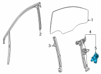 OEM 2021 Chevrolet Trailblazer Window Motor Diagram - 42654619