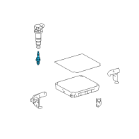 OEM Toyota Corolla Spark Plugs Diagram - 90080-91184