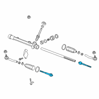 OEM Nissan Juke Socket Kit-Tie Rod, Inner Diagram - D8521-1KA0A