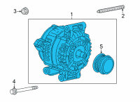 OEM Chevrolet Trax Alternator Diagram - 42609193