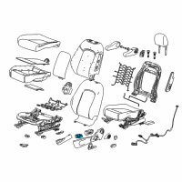 OEM Chevrolet Lumbar Switch Diagram - 19121422