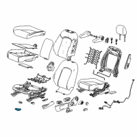 OEM 2014 Cadillac ELR Module Asm-Front Seat Vent Fan Control Diagram - 13502042
