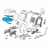 OEM 2015 Chevrolet Trax Seat Cushion Pad Diagram - 95077843