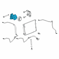 OEM 2004 Cadillac CTS Compressor Diagram - 19130461