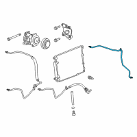 OEM 2012 Cadillac CTS AC Tube Diagram - 19418050