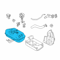 OEM 2002 Chevrolet Tracker Tank Asm, Fuel (On Esn) Diagram - 91176536