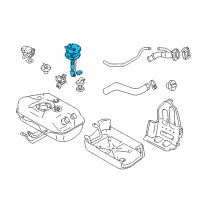 OEM 2002 Chevrolet Tracker Fuel Pump Assembly (On Esn) Diagram - 91177339