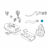 OEM 2000 Chevrolet Tracker Fuel Cap Diagram - 30018691