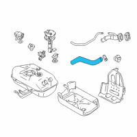 OEM 1999 Chevrolet Tracker HOSE, Fuel Tank Filler Diagram - 30021595