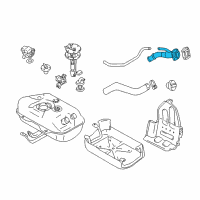 OEM 2003 Chevrolet Tracker Neck, Fuel Filler (On Esn) Diagram - 91177485