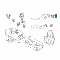 OEM 2000 Chevrolet Tracker Filler Neck Seal Diagram - 30021597