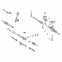 OEM 2003 Toyota Echo Inner Tie Rod Diagram - 45503-59045