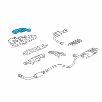 OEM Pontiac Grand Am Shield-Exhaust Manifold Heat Diagram - 24573090