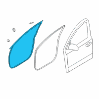 OEM 2007 Hyundai Veracruz Weatherstrip Assembly-Front Door Side LH Diagram - 82130-3J000