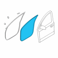 OEM 2007 Hyundai Veracruz Weatherstrip-Front Door Body Side LH Diagram - 82110-3J000-WK