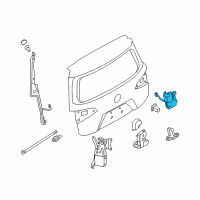 OEM 2013 Nissan Quest Lock Assembly Tail Gate Diagram - 90500-1JB0B