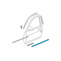 OEM 2001 Chevrolet Impala Body Side Molding Diagram - 10347955