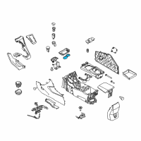 OEM 2012 Ford Focus Cup Holder Mat Diagram - CV6Z-5813562-AB