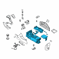 OEM 2012 Ford Focus Center Console Diagram - CV6Z-58045A36-CB