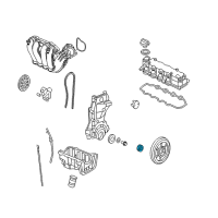 OEM 2010 Honda Civic Sprocket, Cam Chain (23T) Diagram - 13621-PWA-010